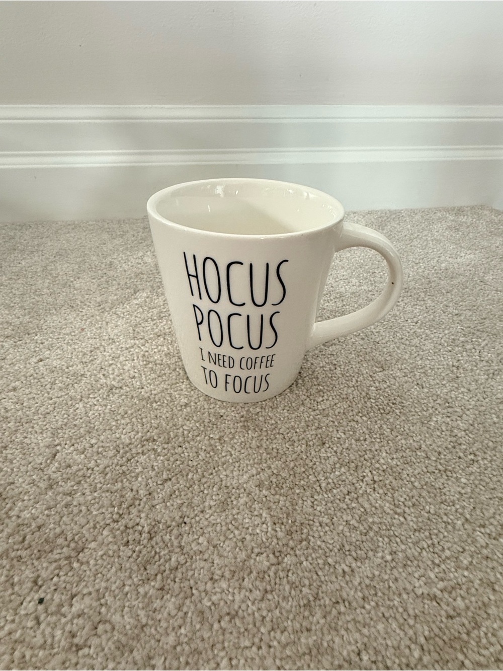Indigo coffee mug hocus pocus I need coffee to focus